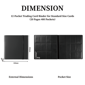 Carpeta para Tarjetas Coleccionables <span class=keywords><strong>de</strong></span> 12 Bolsillos Lista para Enviar, Álbum <span class=keywords><strong>de</strong></span> 480 Bolsillos con Carga Lateral <span class=keywords><strong>de</strong></span> Material PP para Tarjetas Deportivas Pokémon, MOQ Bajo - Product Image 3
