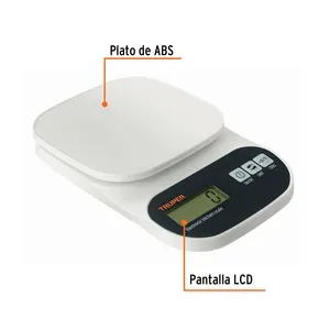 เครื่องชั่งครัวดิจิตอล BOX 2, แผ่น ABS, 5 กก., TRUPER - Product Image 2