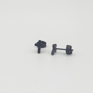 Cross <b>Stud</b> <b>Earrings</b> Stainless Steel Simple Geometric Design For Men And Women Fashion Jewelry - Product Image 4