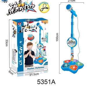 Microfono giocattolo per bambini con luci e musica, macchina per cantare per bambini e bambine, <span class=keywords><strong>action</strong></span> <span class=keywords><strong>figure</strong></span> - Product Image 5