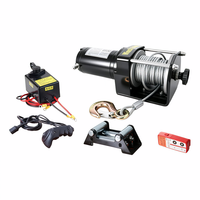 Treuil électrique 100 kg à récupération rapide, étanche IP67, résistant aux intempéries, sans fil, 12V 24V DC, faible bruit, pour remorquage de véhicules ATV UTV
