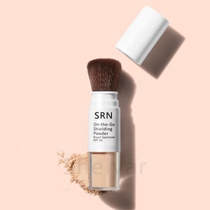 LOGO personalizzato UVA UVB protezione per il viso protezione solare protezione solare schermatura minerale <span class=keywords><strong>SPF</strong></span> <span class=keywords><strong>30</strong></span> polvere sciolta con pennello - Product Image 1