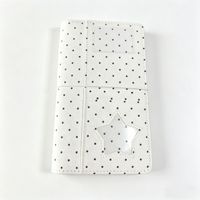 Carnet à spirales A6 à pois prêts à être expédiés, avec porte-cartes et motif étoile simple, logo personnalisable