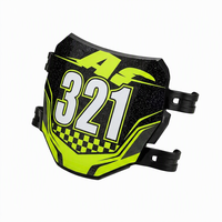 Plaque de numéro avant de course pour Surron Light Bee X S LBX Segway X160 X260 Moto électrique tout-terrain, cache-plaque de numéro brillant en PP