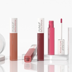Brillo de labios mate de larga duración Dunuf con acabado brillante Crema Maquillaje mineral Representación de color de labios de terciopelo - Product Image 6