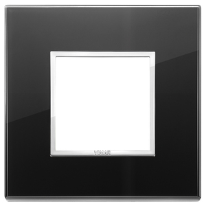 Vimar Wall <b>Switch</b> Black Glass Frame 1 Gang <b>Touch</b> Control Modern Design - Product Image 1