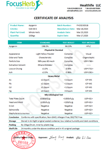 ผงอะพิเจนินธรรมชาติจากคลังสินค้า Focusherb ในสหรัฐอเมริกา สารสกัดจากดอกคาโมมายล์ อะพิเจนิน 98% - Product Image 4