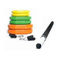 Équipement de fitness à domicile Body Barbell Pump Set avec barre creuse chromée