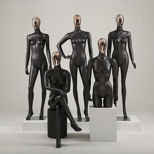 หุ่นแสดงร่างกาย,แฟชั่นโครเมี่ยมหน้าหญิงเพศชุดชั้นในหุ่นหุ่นโชว์ไฟเบอร์กลาส - Product Image 6