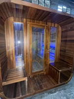 Sauna extérieur en bois de pruche pour 3-4 personnes, directement de l'usine, cabine de sauna traditionnelle finlandaise, chauffage à vapeur sèche