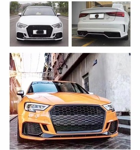 Kit de Carrocería Completo Estilo <span class=keywords><strong>RS3</strong></span> 8V.5 para Audi <span class=keywords><strong>A3</strong></span> <span class=keywords><strong>S3</strong></span> 8V 2013 2014 2015 2016, Parachoques Delantero y Trasero, Faros LED - Product Image 5