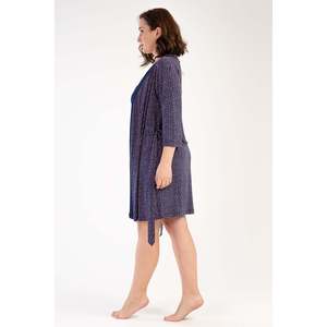 Conjunto de Túnica con Tirantes de Viscosa y Bata de Manga 3/4 para Mujer, Talla XXL, Ropa de Dormir - Product Image 3