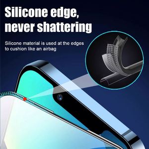 ฟิล์มกระจกนิรภัยแบบเต็มจอสำหรับ iPhone 16 Series  แบบ 3D  แข็งแรงพิเศษ  ขอบซิลิโคน  พร้อมเคลือบกันรอยขีดข่วน - Product Image 3