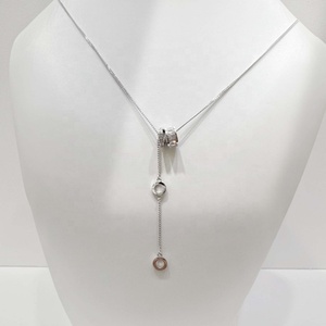 custom plata 925 sterling <b>silver</b> macrame <b>choker</b> necklace wholesale ladies summer moon dainty gold plated long pendant necklaces - Product Image 4