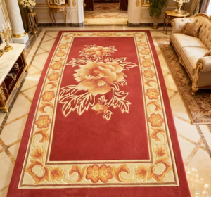 <span class=keywords><strong>Tapis</strong></span> mural moderne en <span class=keywords><strong>laine</strong></span> et soie fait main, antidérapant, grande taille, pour hôtel, couleur unie - Product Image 3
