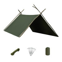 Tente de survie portable quatre saisons Chuanyeren en toile de bâche T/C, simple couche, une chambre, pour camping et bushcraft