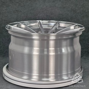 722Auto Jantes forgées <span class=keywords><strong>2</strong></span> pièces 22-24 pouces à déport profond et rebord échelonné 5x112 5x120 5x127 noires neuves ET 25mm pour GMC Yukon et Expedition - Product Image 2