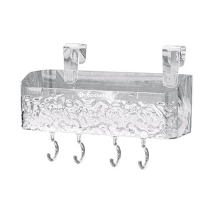 Drbasket Hanging Storage <b>Basket</b> Transparent Rectangular Multipurpose Bedside Organizer With Hooks For Dormitory Use - Product Image 5