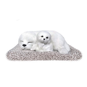 Ornement d'intérieur créatif super moelleux Simulation d'animal de compagnie de <span class=keywords><strong>chien</strong></span> en peluche super douce pour voitures Techniques lavées Accessoire anti-stress - Product Image 1