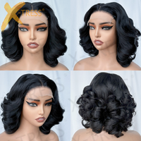 Nouvelle Arrivée Perruques Sans Colle Cheveux Humains Naturels Indiens Perruque Complète en Dentelle Frontale Luxe Cheveux Ondulés Perruque en Dentelle HD 5x5 Perruques Cheveux Humains Vente en Gros