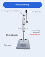 Machine à presser manuelle pour sertir les capuchons de flacons de parfum pour les petites marques de parfums artisanaux – Sertisseuse portable pour parfums
