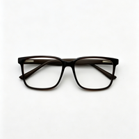Monture de lunettes carrée pour hommes et femmes, style rétro, verres transparents, monture de lunettes de vue, design de marque de luxe vintage