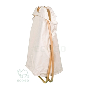 Cesto de Ropa Plegable de Bambú Natural con Asas para Dormitorio y Baño - Product Image 6