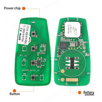 Llave Inteligente Universal Autel IKEYAT004CL IKEY de 4 Botones, Compatible con la Máquina de Copia de Llaves de Auto Altra KM100 IM508S IM608S II
