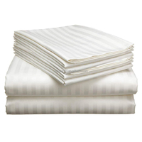 Ensemble de literie 6 pièces en coton tissé 100% coton, motif floral de luxe pour hôtel, style simple et portable, 600TC, poche profonde de 18 pouces