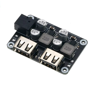 Module de réduction de tension à double USB pour charge rapide 6-30V12V24V vers QC3.0 HWFCP pour recharge de téléphone en voiture - Product Image 1