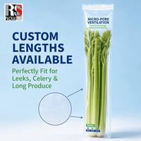Op maat gemaakte micro-perforated zakjes, food grade BOPP, hitteverzegelbaar, voor salade en groenten, hoge kwaliteit diepdruk, retailmerk