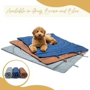 Vente en gros de tapis <span class=keywords><strong>matelassé</strong></span> de haute qualité pour animaux de compagnie avec logo personnalisé <span class=keywords><strong>lit</strong></span> extérieur portable en rouleau pour animaux de compagnie tapis de voyage de luxe pour animaux de compagnie - Product Image 2