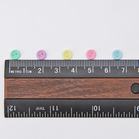 6mm résine fine bordure petit bébé poupée vêtements accessoires Mini bouton couleur personnalisé bébé vêtements bouton