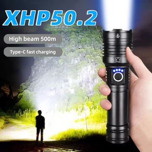 New 20W <span class=keywords><strong>500</strong></span> mét dài khoảng cách p50.2 <span class=keywords><strong>Led</strong></span> đèn pin <span class=keywords><strong>Torch</strong></span> phóng to mạnh mẽ 26650 pin Powered <span class=keywords><strong>LED</strong></span> <span class=keywords><strong>Torch</strong></span> ánh sáng - Product Image 2