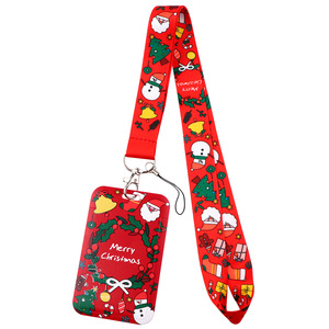 Giáng sinh Santa Claus mô hình dây buộc tùy chỉnh giáng sinh Logo dây buộc treo dây thừng với móc kim loại - Product Image 4