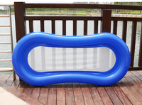 Nouveau transat gonflable flottant en filet, hamac aquatique, flotteurs de piscine