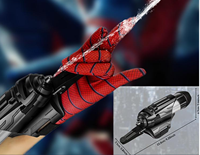 Lanceur de pistolet à eau en plastique Spider pour l'été, jouet de tir d'extérieur, gants lanceurs de super-héros, bracelet de poignet, bouteille d'eau USB
