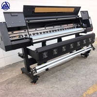 Impresora de inyección de tinta de sublimación automática de 4 cabezales I3200 XP600 para exteriores, máquina de impresión de tela flexible rollo a rollo para carteles fotográficos