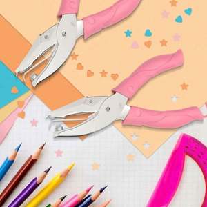Perforadora de Papel para Scrapbooking con un Solo Orificio, Diseño de Estrella, Corazón y Círculo, Cortador de Formas para Manualidades, Perforadora Duradera - Product Image 5