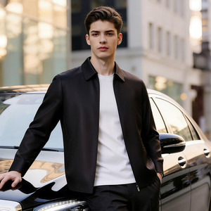 Veste en <span class=keywords><strong>Laine</strong></span> Double Face de Luxe pour <span class=keywords><strong>Homme</strong></span>, Faite à la Main, Style Business Décontracté, Coupe Slim, Fermeture Éclair, Col Rabattu, <span class=keywords><strong>Manteau</strong></span> en <span class=keywords><strong>Laine</strong></span> pour <span class=keywords><strong>Homme</strong></span> - Product Image 1