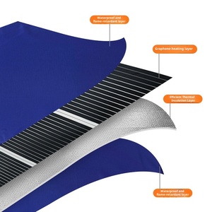 Coussin chauffant rapide pour animaux de compagnie 6 lit chauffant à température réglable avec minuterie Couverture chauffante imperméable avec cordon résistant à la mastication - Product Image 1