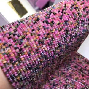 Tourmaline rubis naturel Morgan pierre verte aventurine jade grenat perles à facettes soucoupe volante perles pierres précieuses bricolage en gros - Product Image 6