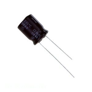 Distributeur agréé Through Hole 33 uF RFS-35V330MH3 # Condensateur 5 CAP ALUM 33UF 20% 35V RADIAL TH - Product Image 1