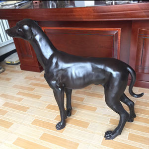 Statues de chiens lévriers en bronze de conception célèbre - Product Image 1