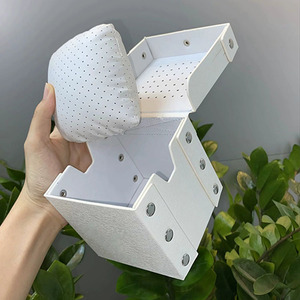 Coffret de montre de luxe blanc élégant, emballage complet pour montre avec sac cadeau, carte et certificat, boîte cadeau avec logo personnalisé - Product Image 1