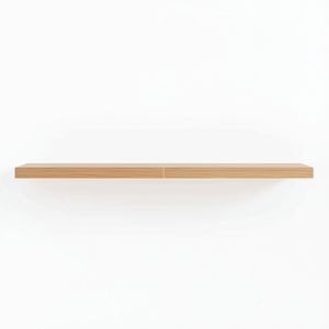 Estante de Pared de Madera de Roble Macizo, Color Marrón Claro Medio, de Una Sola Capa, para Almacenamiento en la Sala de Estar - Product Image 1
