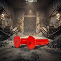 Ensemble de rouleaux aligneurs à friction pour convoyeur à bande, rouleau de friction conique anti-déviation pour mines, charbon et ports