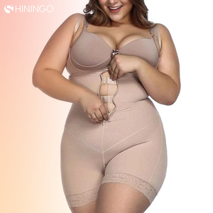 Body <span class=keywords><strong>corset</strong></span> amincissant pour femmes poitrine ouverte colombien grande <span class=keywords><strong>taille</strong></span> contrôle du ventre puissance Shorts bout à bout Shapewear Spandex ODM - Product Image 2