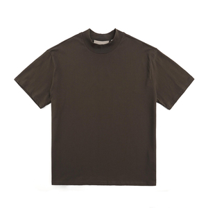 Camiseta de Manga Corta con Cuello Redondo para Hombre, Talla Grande, 100% Algodón Grueso, Estampado de Letras, Estilo Urbano, Transpirable, Cómoda, Corte Holgado - Product Image 3