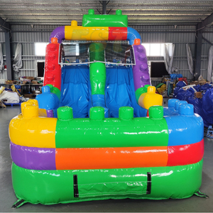 Percorso a Ostacoli Gonfiabile Commerciale con Scivolo d'Acqua, Giochi Sportivi e <span class=keywords><strong>Intrattenimento</strong></span> con Casa Gonfiabile - Product Image 3